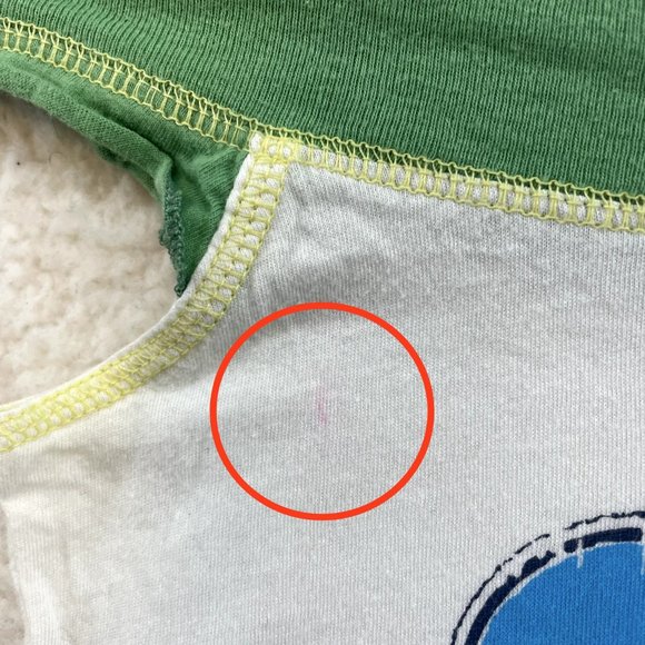 Y2K 2000s Vintage Hollister White Hawaii Surfer Graphic Off Shoulder Top XS S - Picture 5 of 9